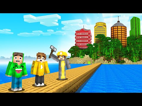 I Built My Friends A NEW ISLAND In Our Minecraft World!