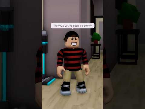 Dinker Calls Out VuxVux for being A BOOMER 😂 #roblox #brookhaven