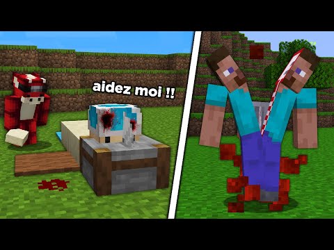 J&#039;ai Construit des Build Hack Horreur qui vont prendre VIE sur Minecraft