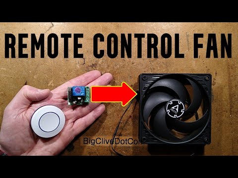 Adding remote control to a 12V fan