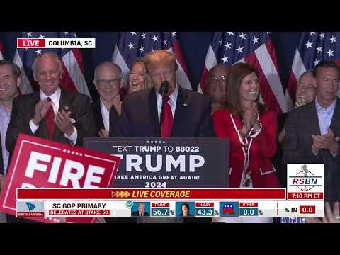 FULL SPEECH: President Donald Trump speaks at the South Carolina GOP Primary Victory Party 2/24/2024