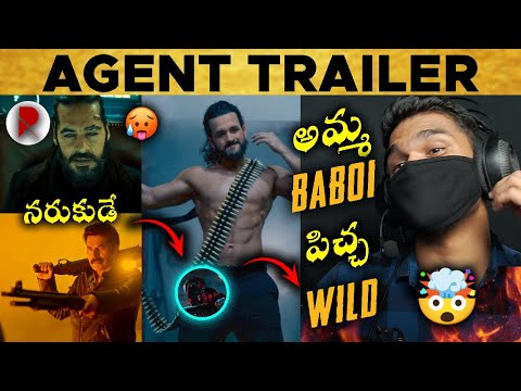 Agent Movie Trailer : Reaction : Akhil Akkineni : Mammootty : RatpacCheck : Agent Trailer : movies