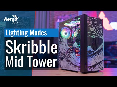 Skribble Mid Tower Case - Lighting modes