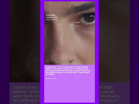@AddisonRae - The Making of &#039;High Fashion&#039; | Vevo Footnotes