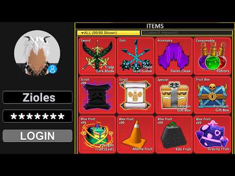 Logging into Blox Fruits Admin Account