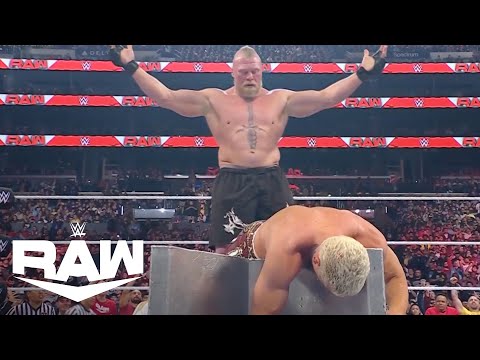 Brock Lesnar BETRAYS AND DESTROYS Cody Rhodes! | WWE Raw Highlights 4/3/23 | WWE on USA
