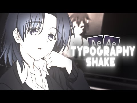 Smooth Typography Shake | After Effects AMV Tutorial