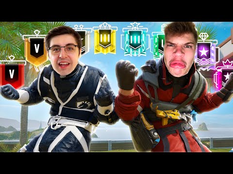 Jynxzi &amp; Shroud 2v2 vs EVERY Rank