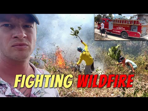WILDFIRE 200 METERS FROM OUR HOUSE - Fire truck sent to us.. Home at risk
