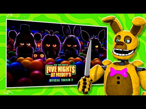 The Final FNAF Movie Trailer REACTION with Spring Bonnie